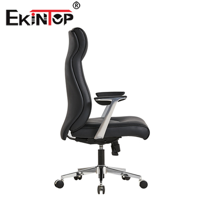 La PU de lujo de la silla de cuero de la oficina gira sobre un eje OEM ejecutivo ergonómico del fabricante de la silla