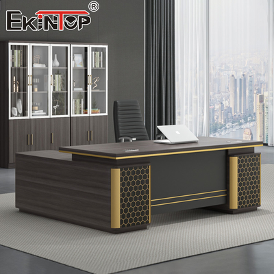 L impermeable forma la tabla ejecutiva del escritorio de Boss Office Furniture Solutions del pesebre del escritorio de oficina
