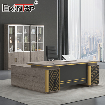 L impermeable forma la tabla ejecutiva del escritorio de Boss Office Furniture Solutions del pesebre del escritorio de oficina