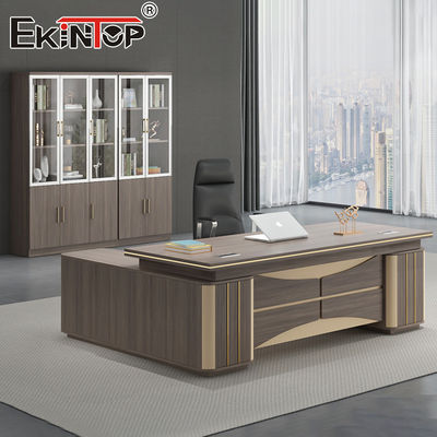 Ergonómico duradero durable comercial del CEO L Shape Office Desk del pesebre