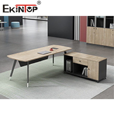 Escritorio de oficina ejecutiva en forma de L del estilo del escritorio moderno de los muebles de oficinas