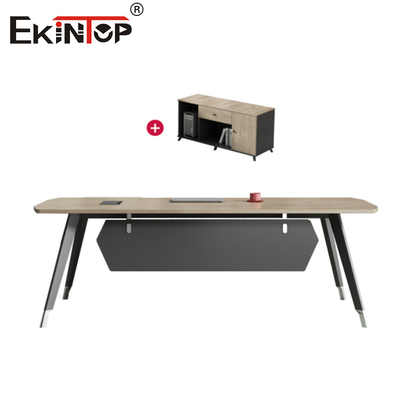 Escritorio de oficina ejecutiva en forma de L del estilo del escritorio moderno de los muebles de oficinas