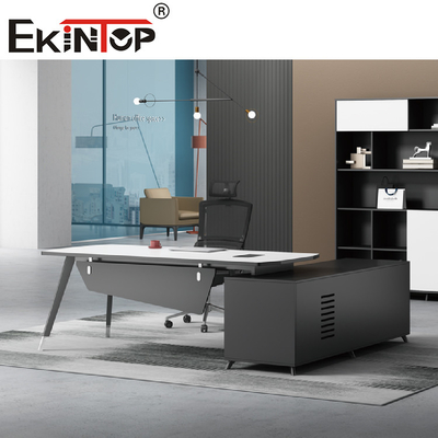 El escritorio moderno del estilo de los muebles de oficinas contorneó el escritorio de oficina ejecutiva en forma de L de Seat