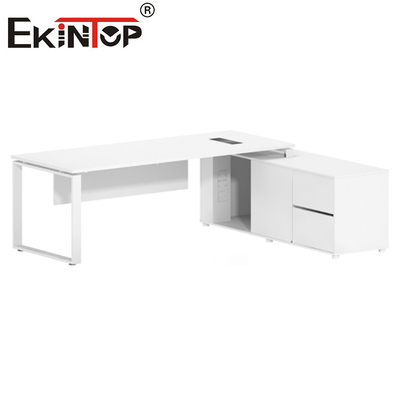Escritorio de oficina de computadora extensible de muebles de oficina ejecutiva superior de madera moderna