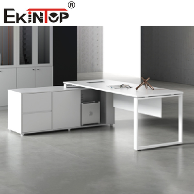 Escritorio de oficina de computadora extensible de muebles de oficina ejecutiva superior de madera moderna