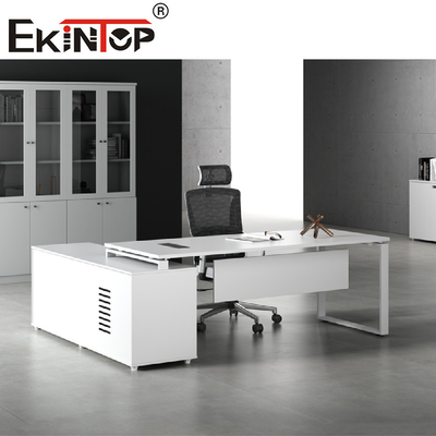 Escritorio de oficina de computadora extensible de muebles de oficina ejecutiva superior de madera moderna