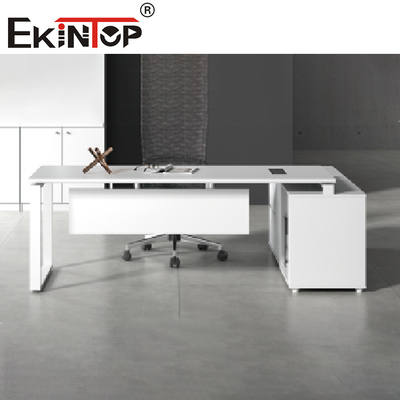 Escritorio de oficina de computadora extensible de muebles de oficina ejecutiva superior de madera moderna