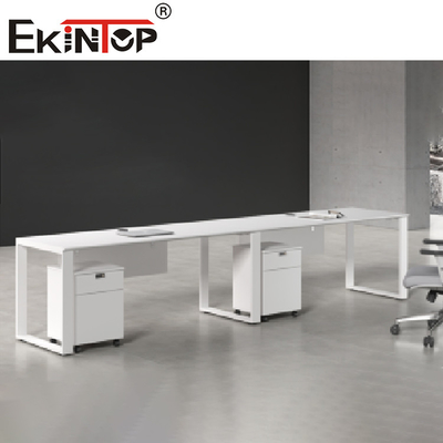 Muebles blancos del puesto de trabajo del ordenador del cubículo de la oficina 5 años de garantía