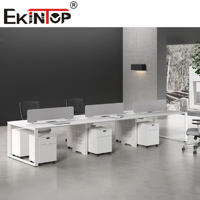 Muebles blancos del puesto de trabajo del ordenador del cubículo de la oficina 5 años de garantía