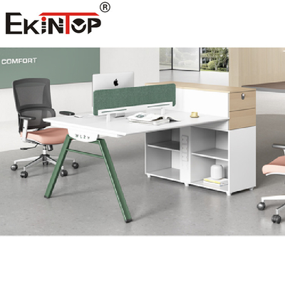 Estación de trabajo modular verde blanca de oficina para los muebles comerciales