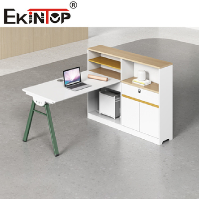 Estación de trabajo modular verde blanca de oficina para los muebles comerciales