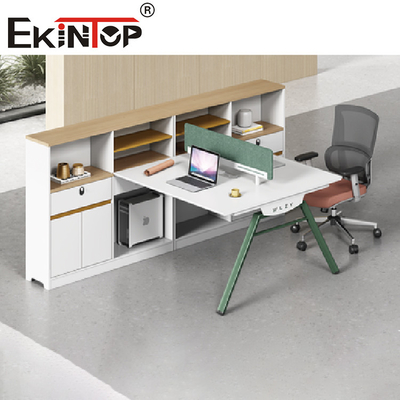 Estación de trabajo modular verde blanca de oficina para los muebles comerciales