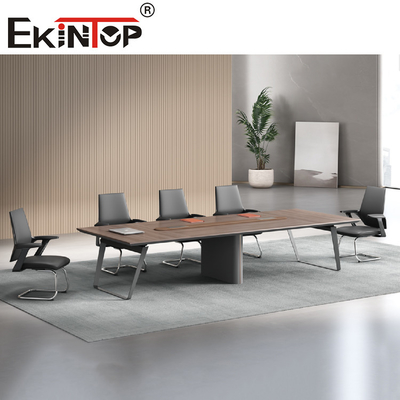 Mesa de conferencias ejecutiva de madera extensible resistente a los arañazos