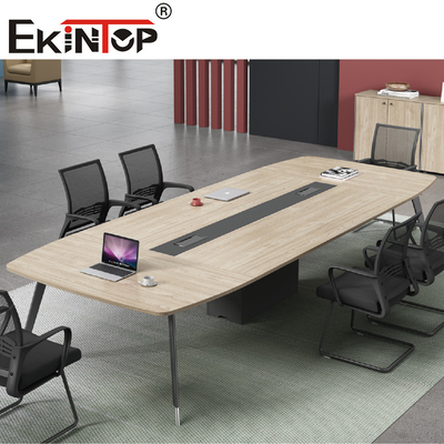 Modern Conference Long Table 10 People Meeting Desk 5 años de garantía