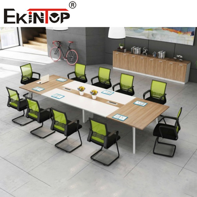 Mesa de reuniones modular de 4 piernas que asienta a 6 8 10 personas para la sala de reunión