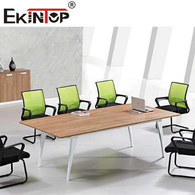 Mesa de reuniones modular de 4 piernas que asienta a 6 8 10 personas para la sala de reunión