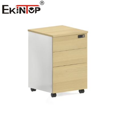 Madera 3 cabinetes de archivo incombustibles de la sala de estar del gabinete de fichero del cajón