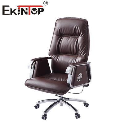 Altura ajustable de lujo de la silla de cuero de Brown para los muebles del hospital