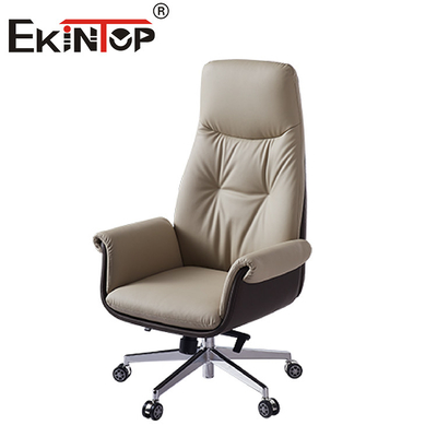 Altura ajustable de lujo de la silla de cuero de Brown para los muebles del hospital