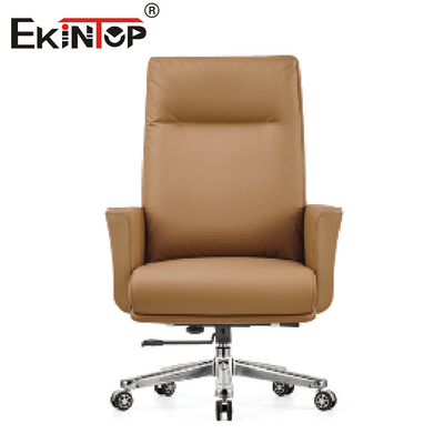 Encargado Swivel Leather Chair de Brown para los muebles de oficinas