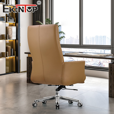 Encargado Swivel Leather Chair de Brown para los muebles de oficinas