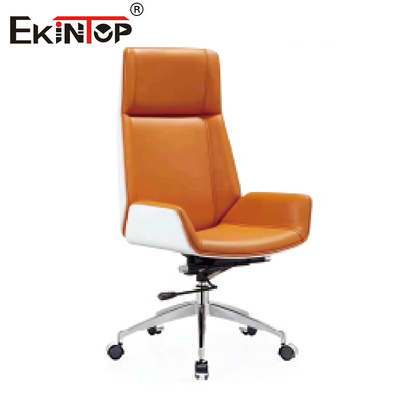 Muebles de oficinas modernos ejecutivos modernos de la silla de cuero del caramelo