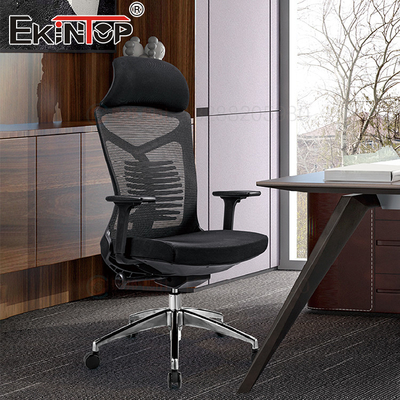 la asamblea de apoyo lumbar de Mesh Office Chair With Headrest de la capacidad 250Lbs requirió