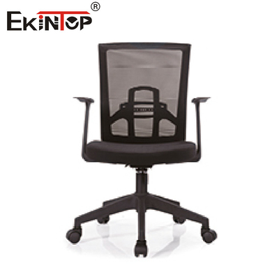 Silla negra de Gray High Back Mesh Office para el escritorio con las ruedas