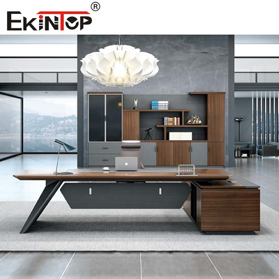Escritorio ergonómico del ordenador de oficina de los muebles extensibles de madera del escritorio