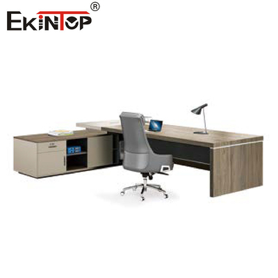 Escritorio extensible marrón claro del ordenador con los cajones para el Office Home
