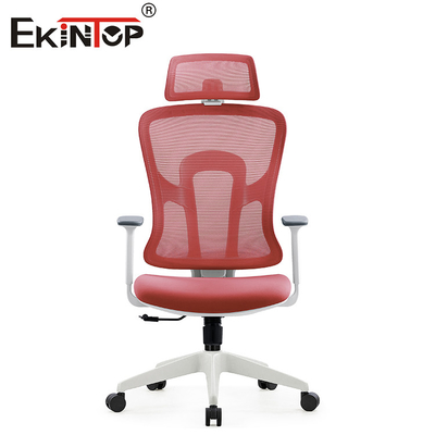 Mesh Computer Chair With Backrest ergonómico rojo para los muebles de Ministerio del Interior
