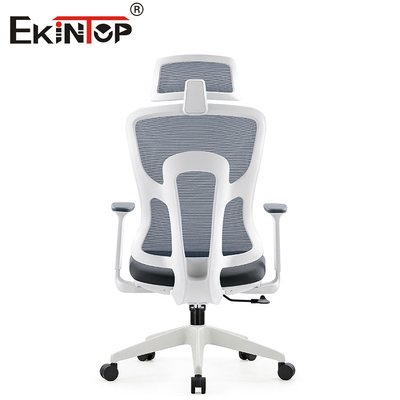 Silla de escritorio de Gray Modern Swivel Ergonomic Mesh con el reposacabezas
