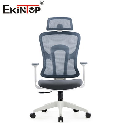 Silla de escritorio de Gray Modern Swivel Ergonomic Mesh con el reposacabezas