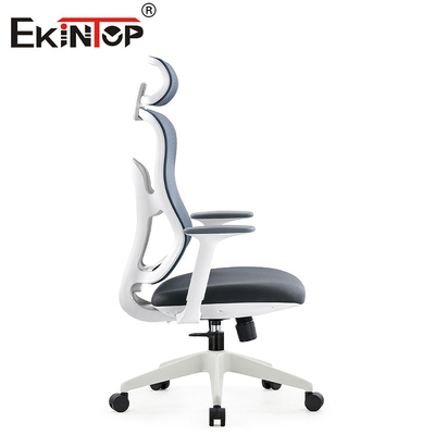 Silla de escritorio de Gray Modern Swivel Ergonomic Mesh con el reposacabezas