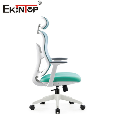 Alto eslabón giratorio ergonómico trasero de Mesh Chair Green Adjustable Height de la oficina