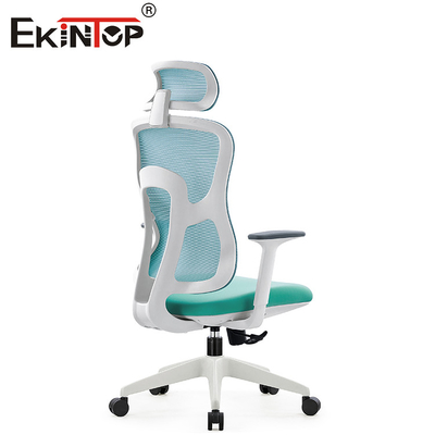 Alto eslabón giratorio ergonómico trasero de Mesh Chair Green Adjustable Height de la oficina