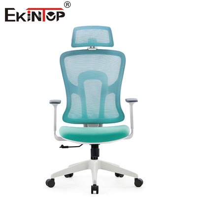 Alto eslabón giratorio ergonómico trasero de Mesh Chair Green Adjustable Height de la oficina