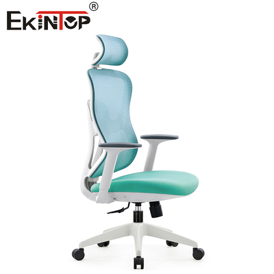 Alto eslabón giratorio ergonómico trasero de Mesh Chair Green Adjustable Height de la oficina