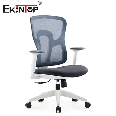 Gray Ergonomic Swivel Mesh Chair negro con la altura de Seat de los apoyabrazos ajustable