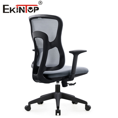 Gray Ergonomic Swivel Mesh Chair negro con la altura de Seat de los apoyabrazos ajustable