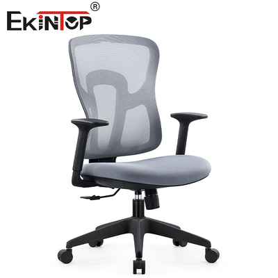 Gray Ergonomic Swivel Mesh Chair negro con la altura de Seat de los apoyabrazos ajustable