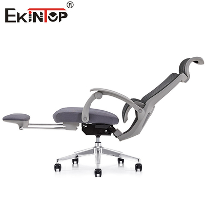 Dolor de espalda estándar de Gray Office Mesh Chair For con el asiento del reposacabezas de los echadores