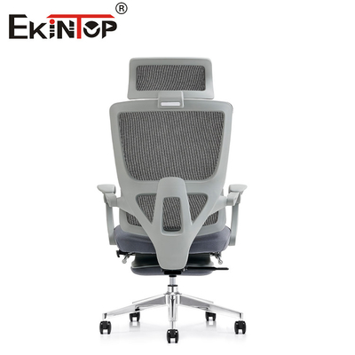 Dolor de espalda estándar de Gray Office Mesh Chair For con el asiento del reposacabezas de los echadores