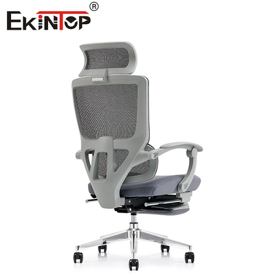 Dolor de espalda estándar de Gray Office Mesh Chair For con el asiento del reposacabezas de los echadores