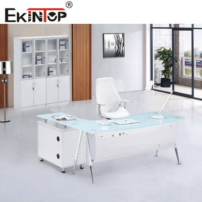 L moderno blanco azul forma las tablas de cristal para los muebles de Ministerio del Interior