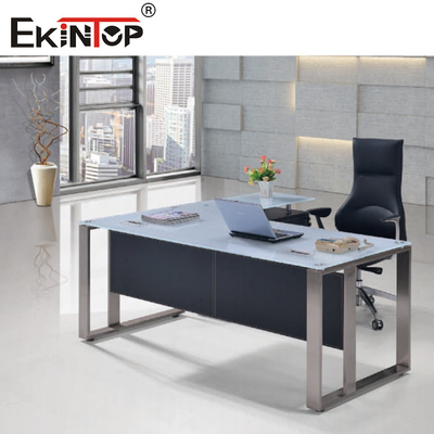 SGS Executive Glass Escritorio Escritorio Esquina Mesa Muebles para el hogar