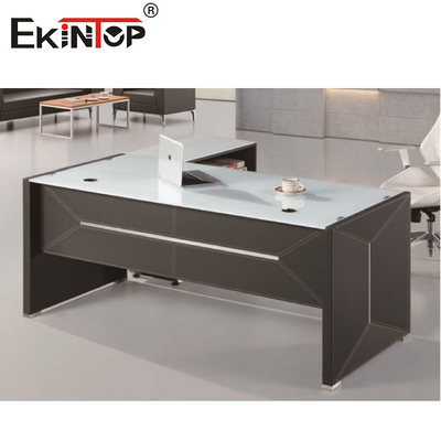 Escritorio de cristal comercial de Officeworks para el CEO Executive Office Room