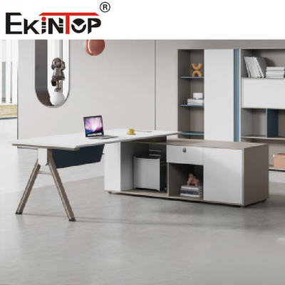 L extensible de lujo encargado ejecutivo Desk de la tabla de la oficina de la forma modificó tamaño para requisitos particulares