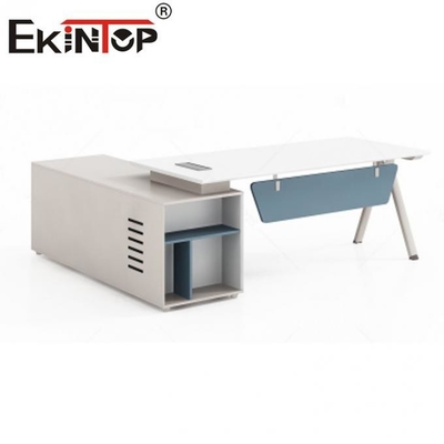 L extensible de lujo encargado ejecutivo Desk de la tabla de la oficina de la forma modificó tamaño para requisitos particulares