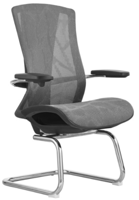 Silla de oficina de malla contemporánea asientos de reunión funcionales y de moda